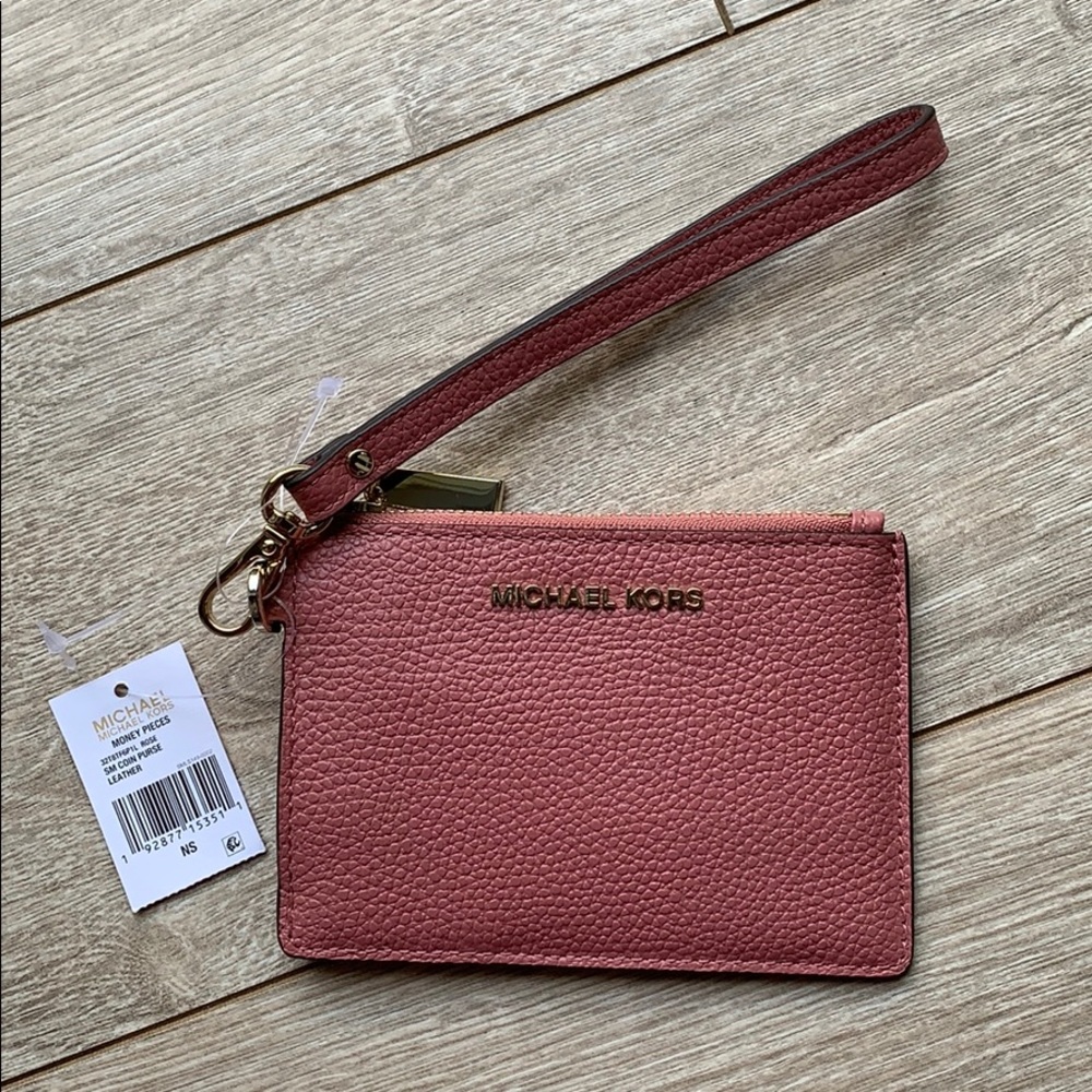 Michael Kors Leather Coin Card Purse NWT
